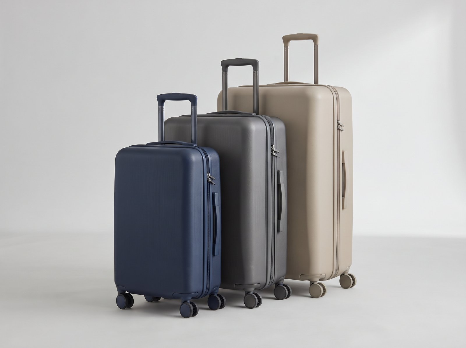 Hard-shell spinner luggage set